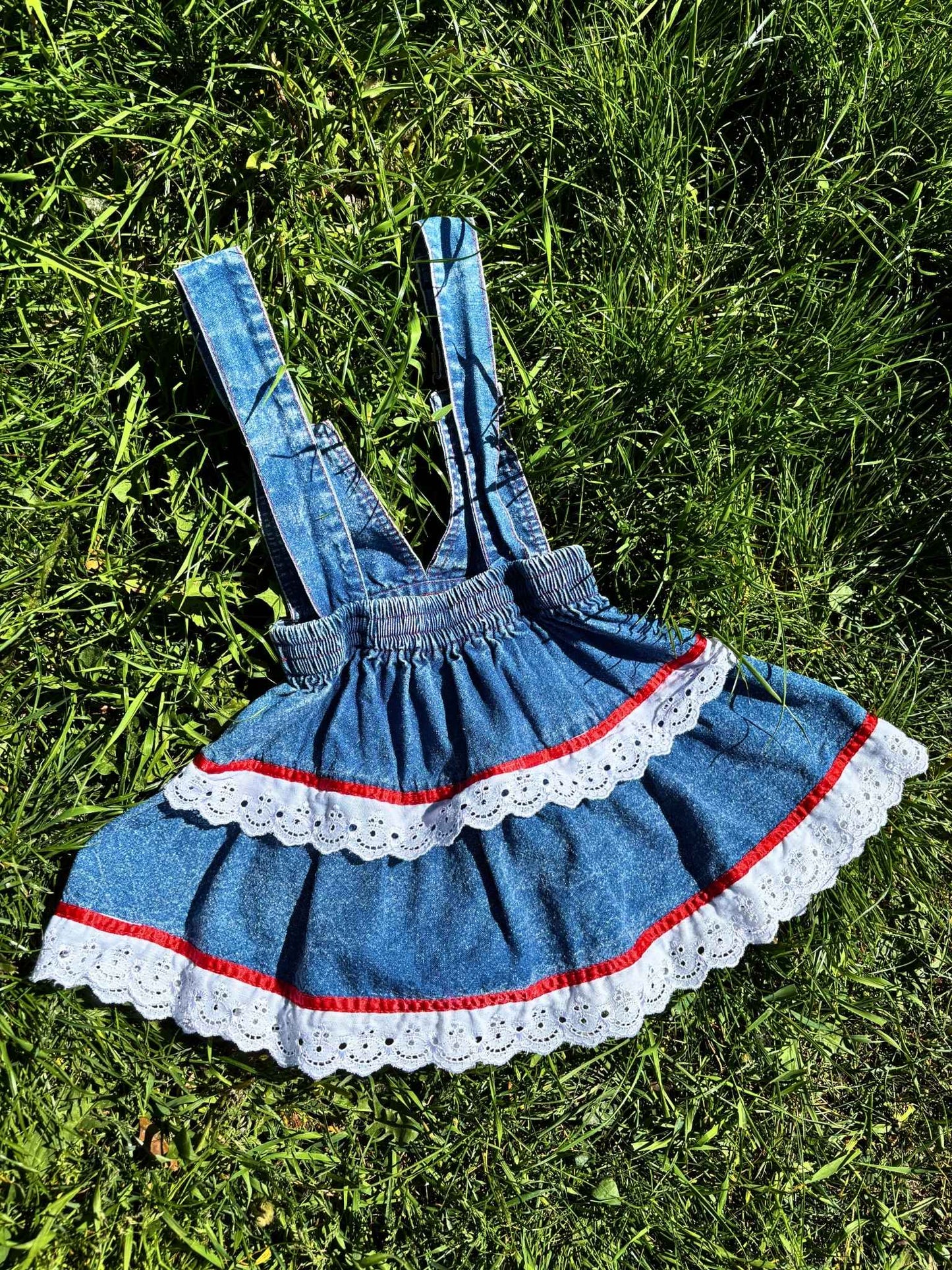 Denim Overall Dress Age 2-3 Years
