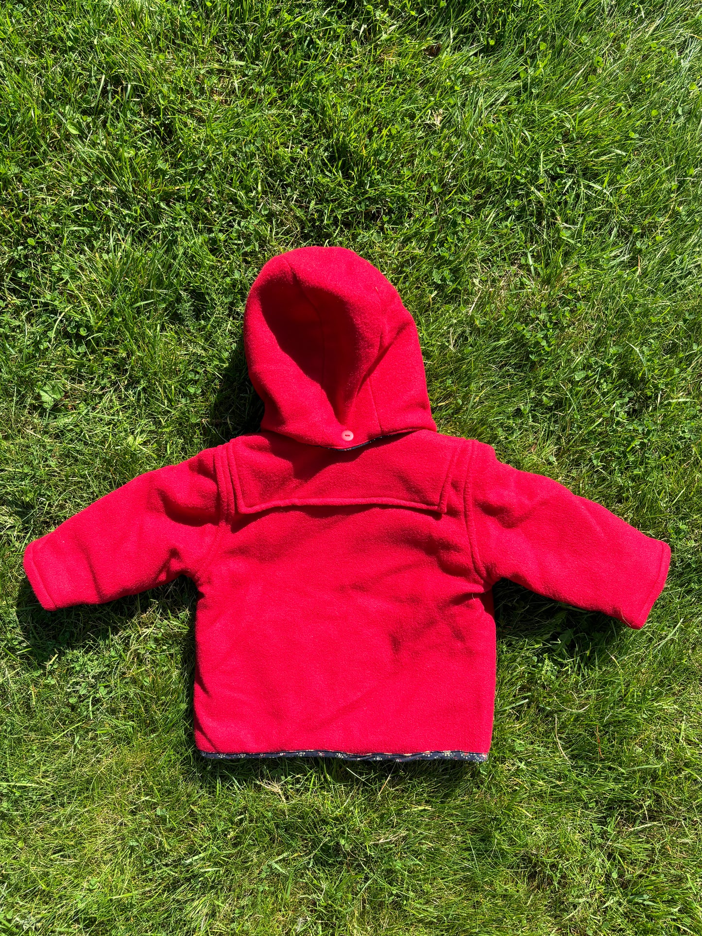 Red Duffle Coat Age 1-2 Year