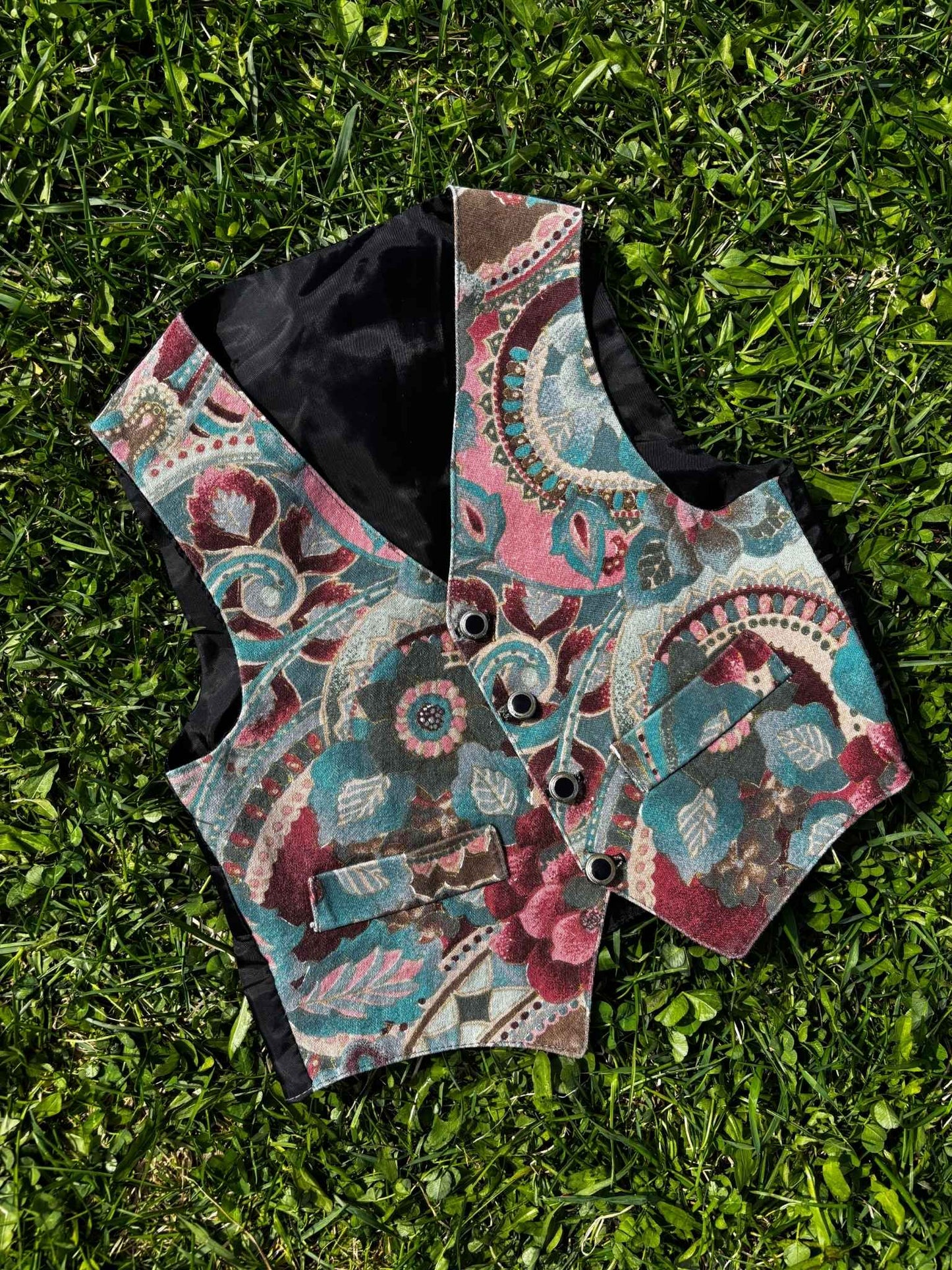 Flower Waistcoat Age 3-4 Years