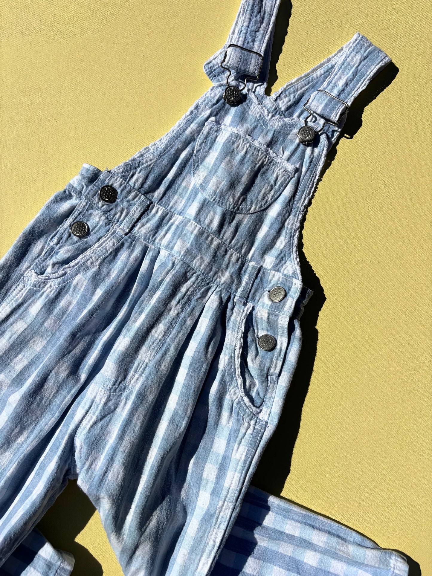 Checkered Heart Overalls Age 2 Years