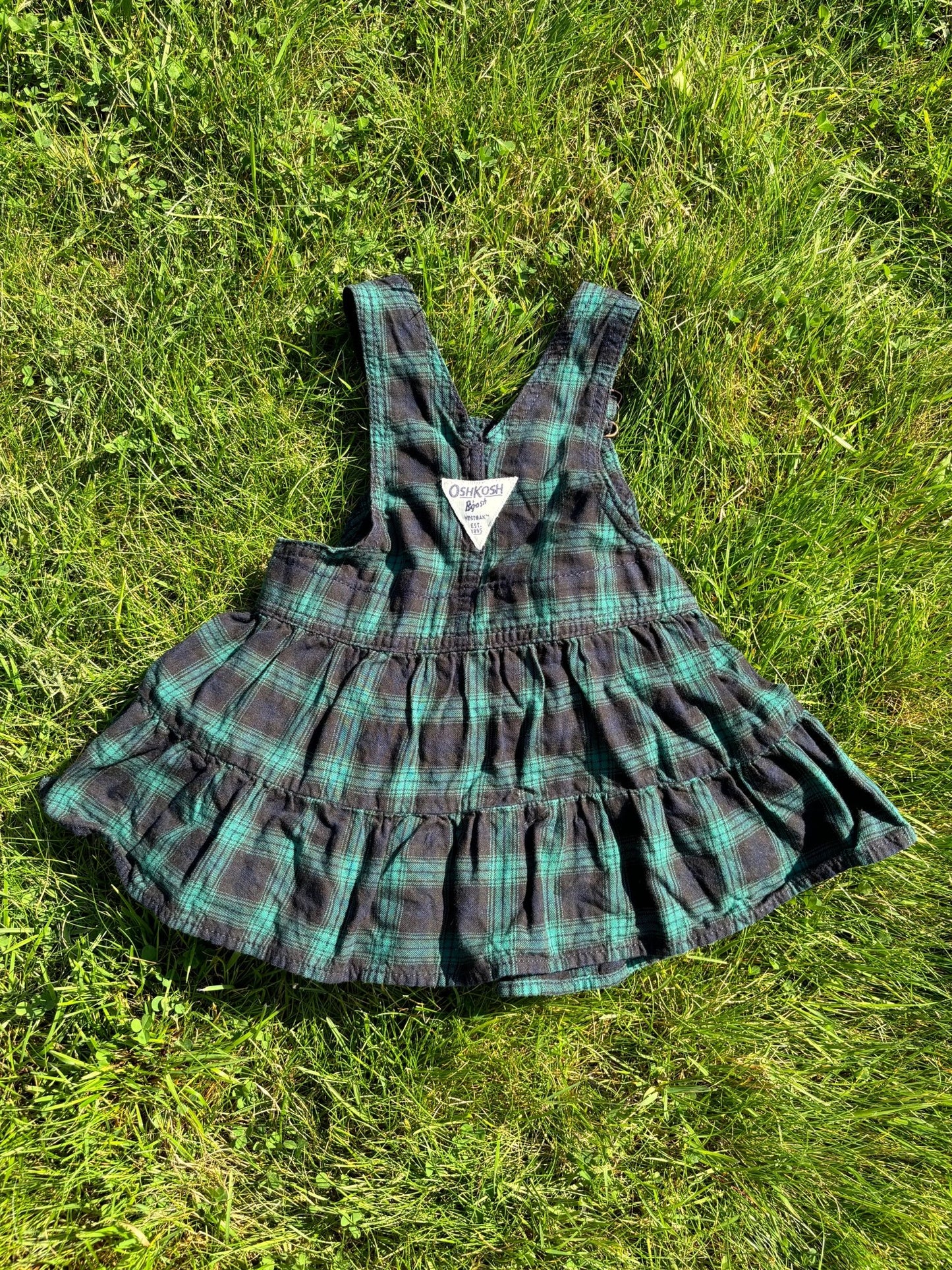 Oshkosh Flannel Dress Age 1 Year