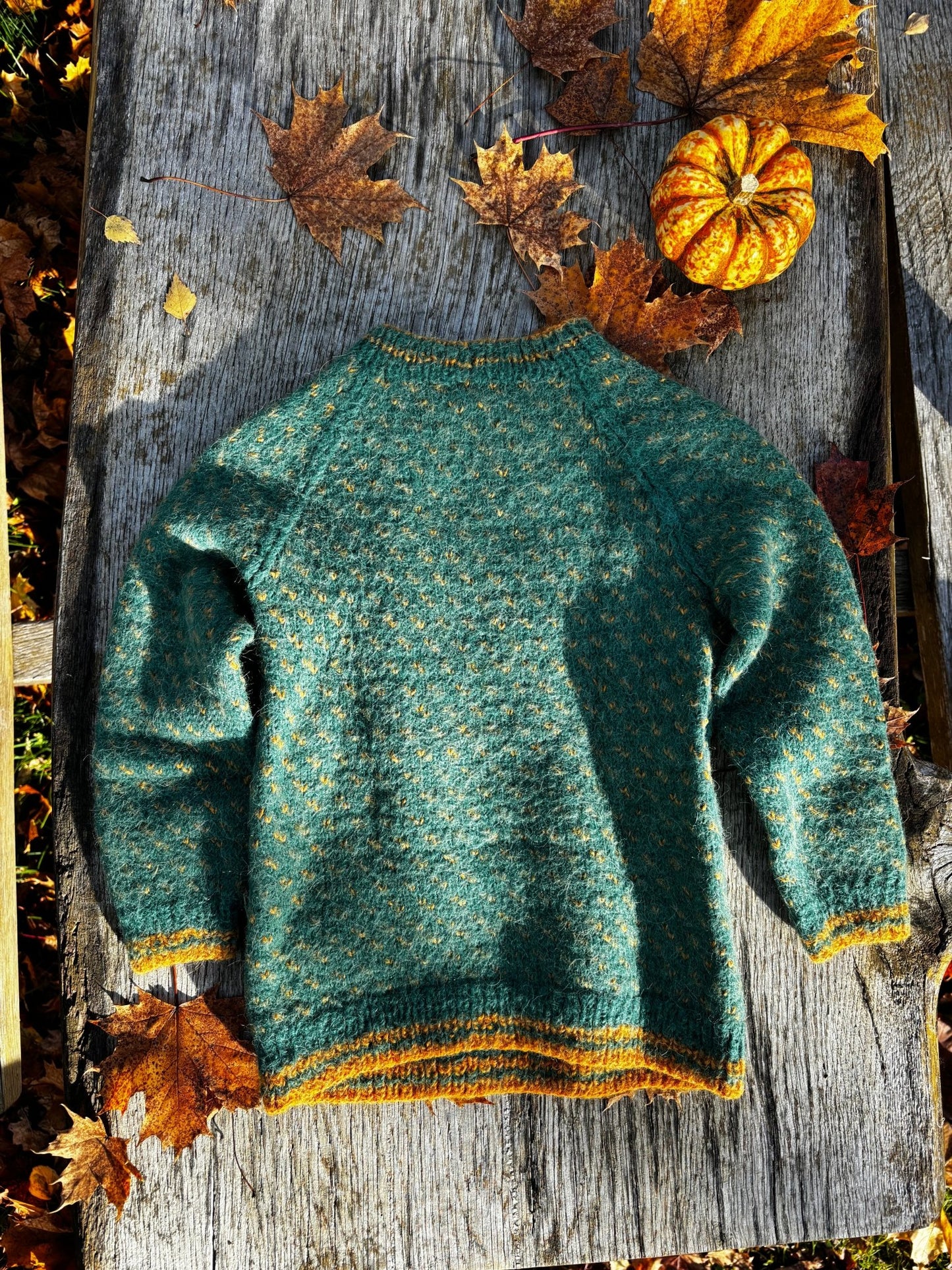 Green Wool Sweater Age 6 Years