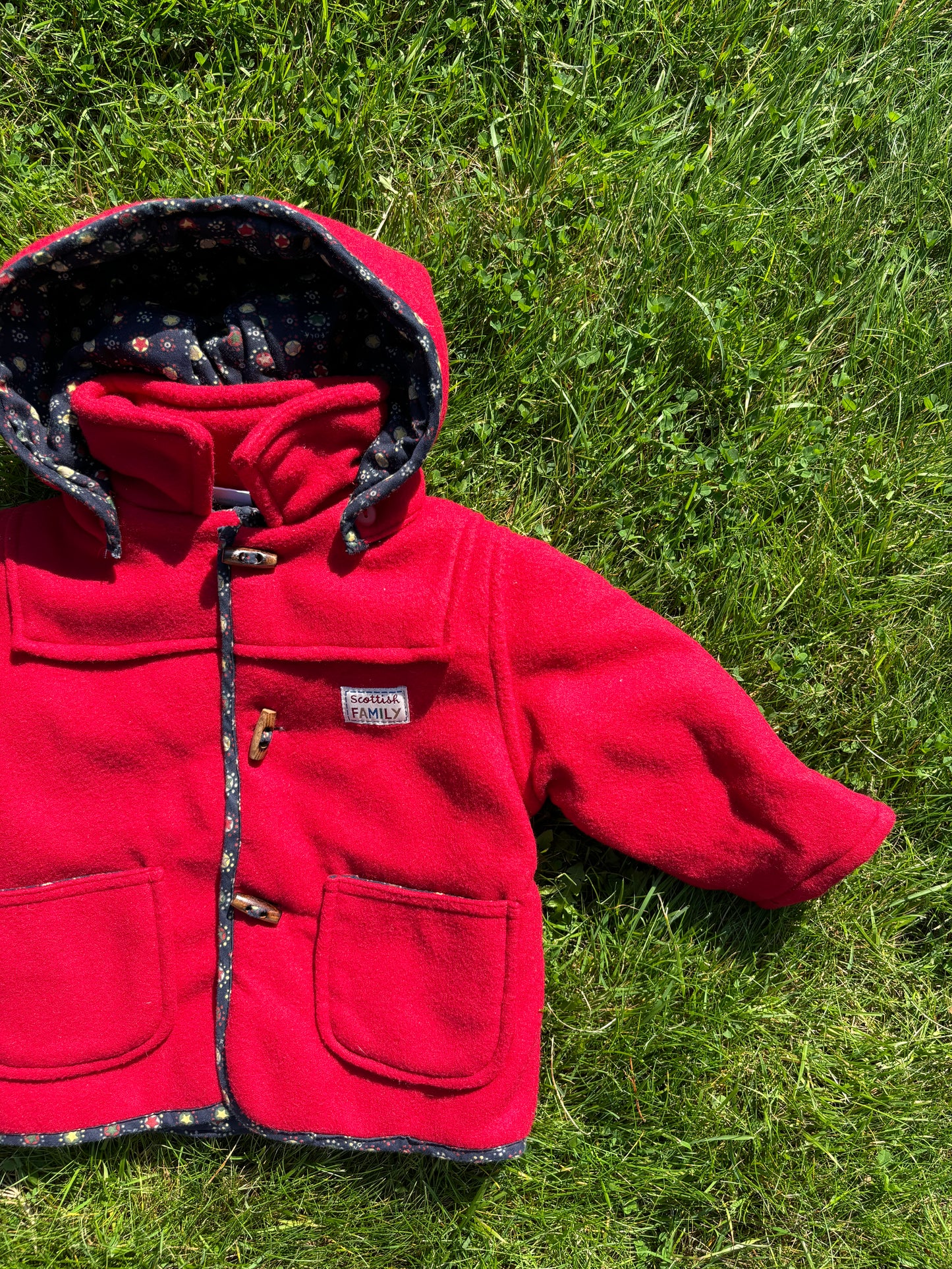 Red Duffle Coat Age 1 Year
