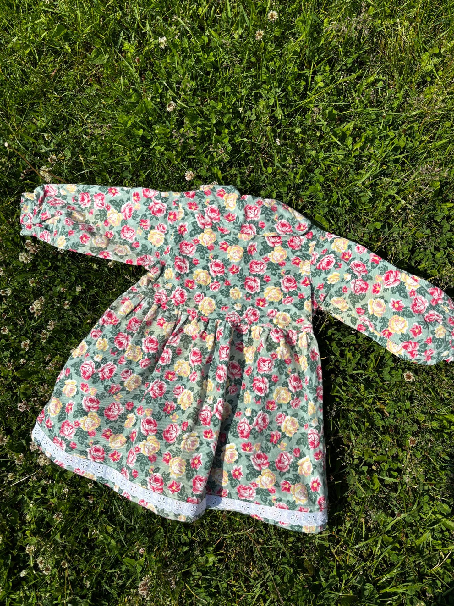 Corduroy Flower Dress Age 2-3 Years