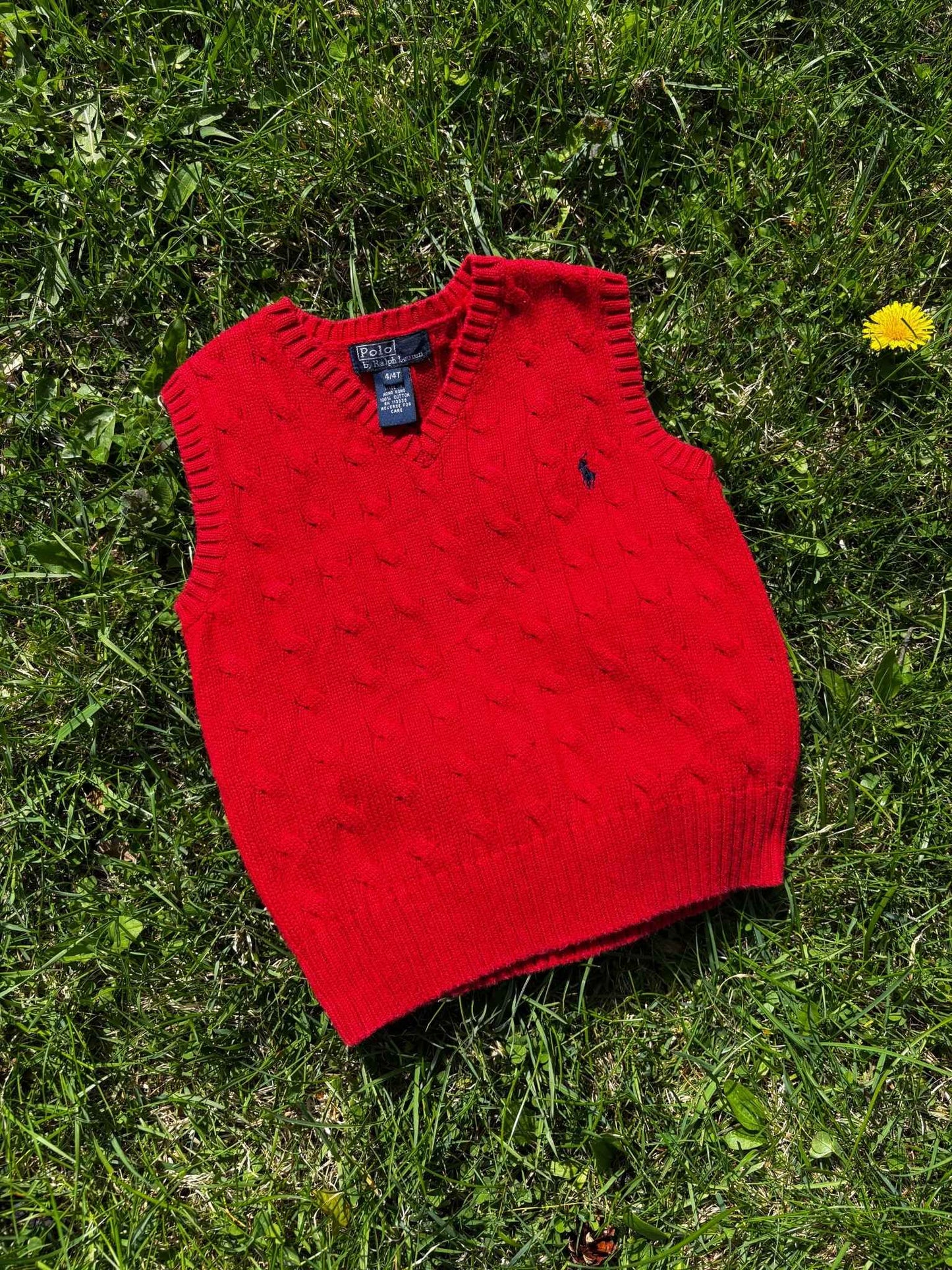 Ralph Lauren Knit Vest Age 4-5 Years