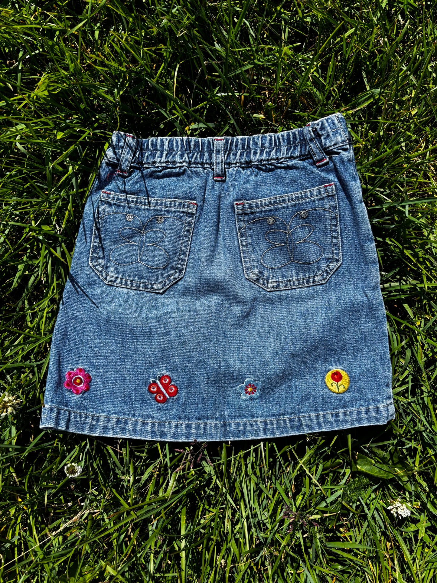 Embroidered Denim Skirt Age 5 Years