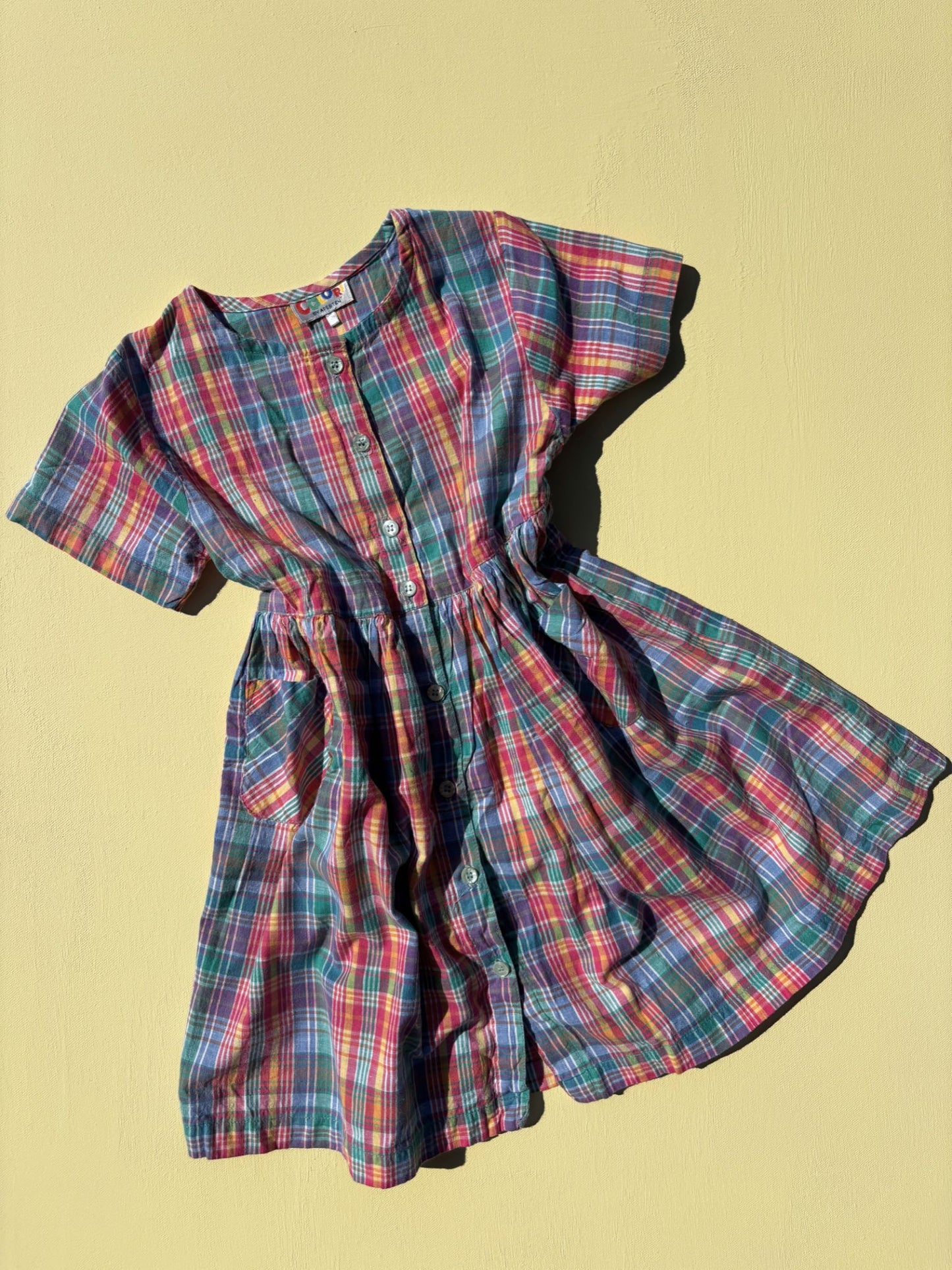 Checkered Dress Age 3-4 Years
