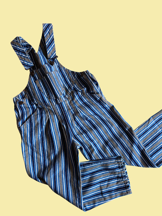 Vintage Striped Overall Age 6-8 Years
