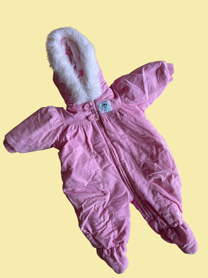 Pink Pramsuit Age 1-3 Months