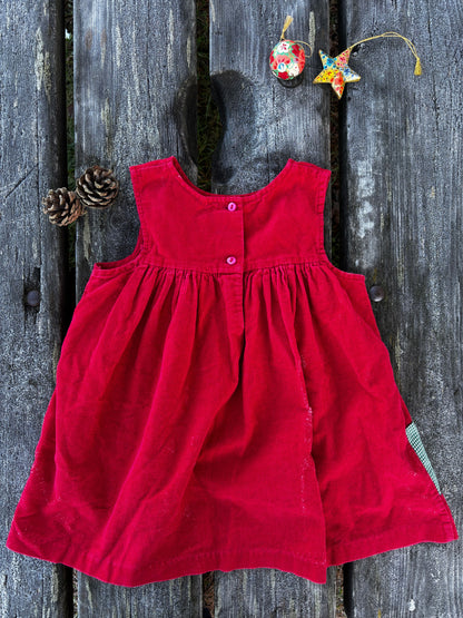Corduroy Christmas Dress Age 3-4 Years