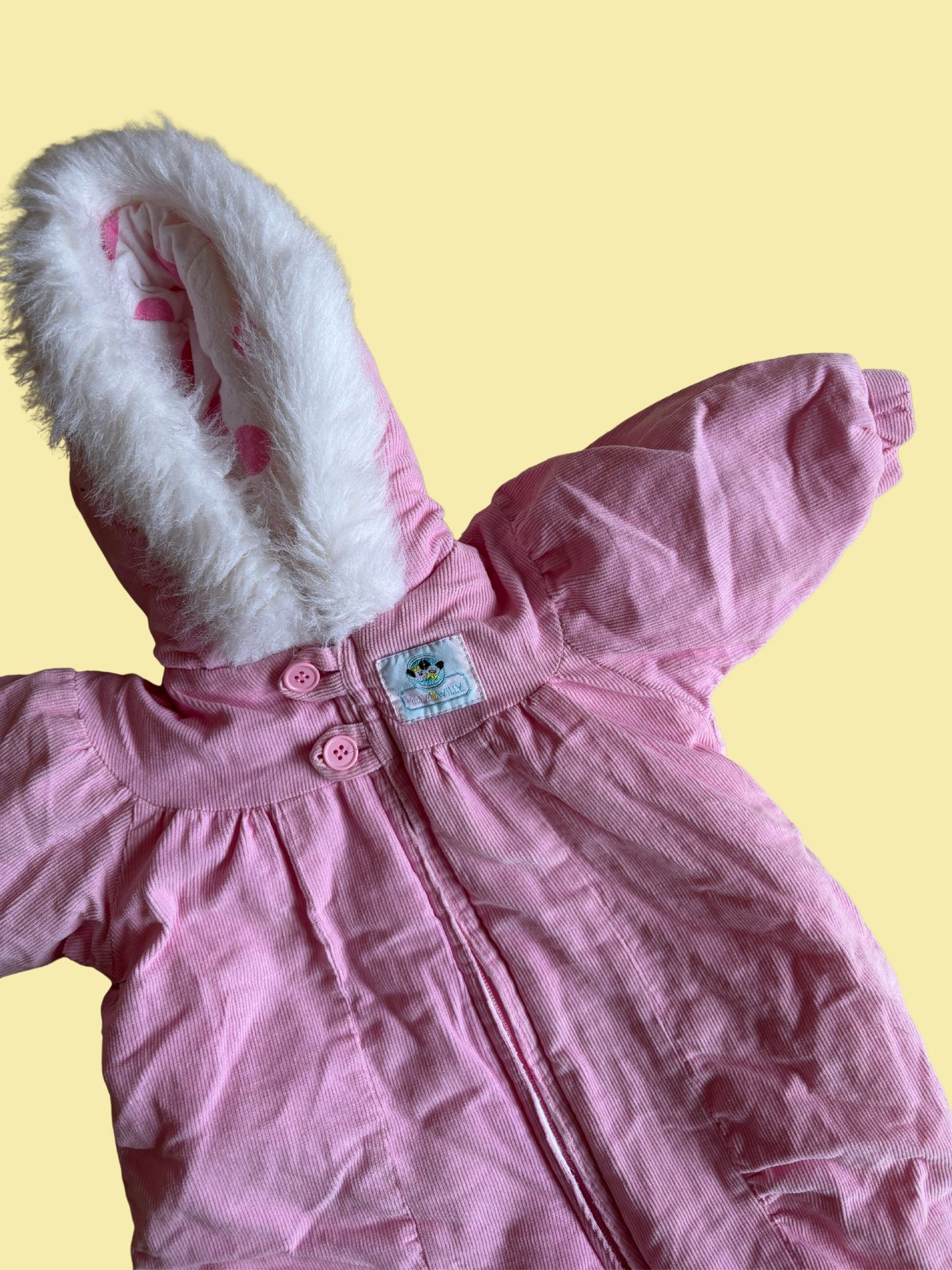 Pink Pramsuit Age 1-3 Months