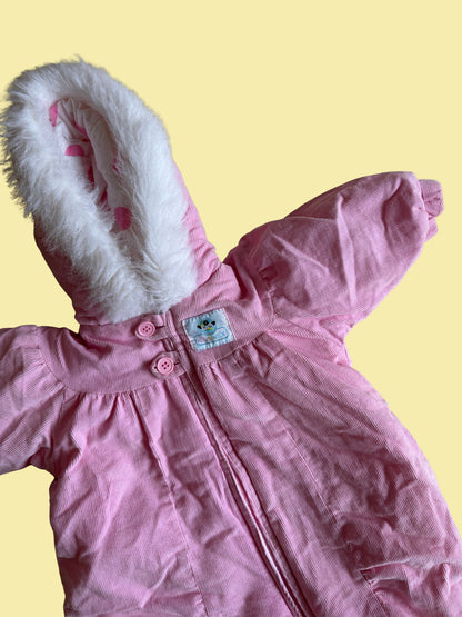 Pink Pramsuit Age 1-3 Months