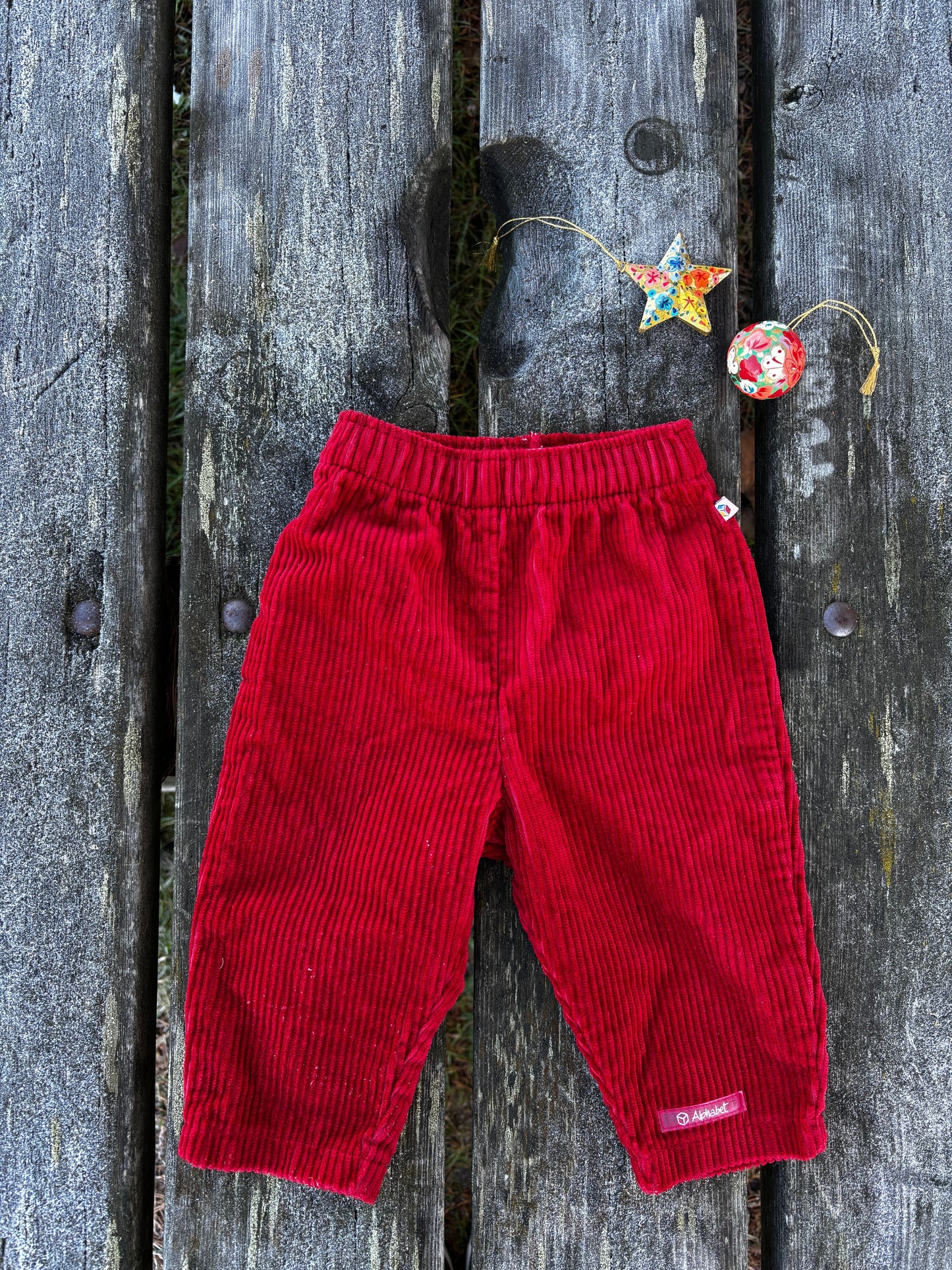 Red Corduroy Trousers Age 12 Months