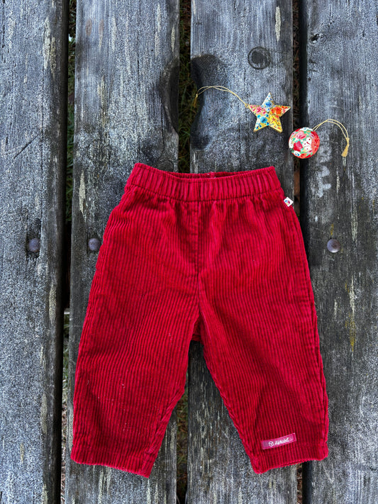 Red Corduroy Trousers Age 12 Months