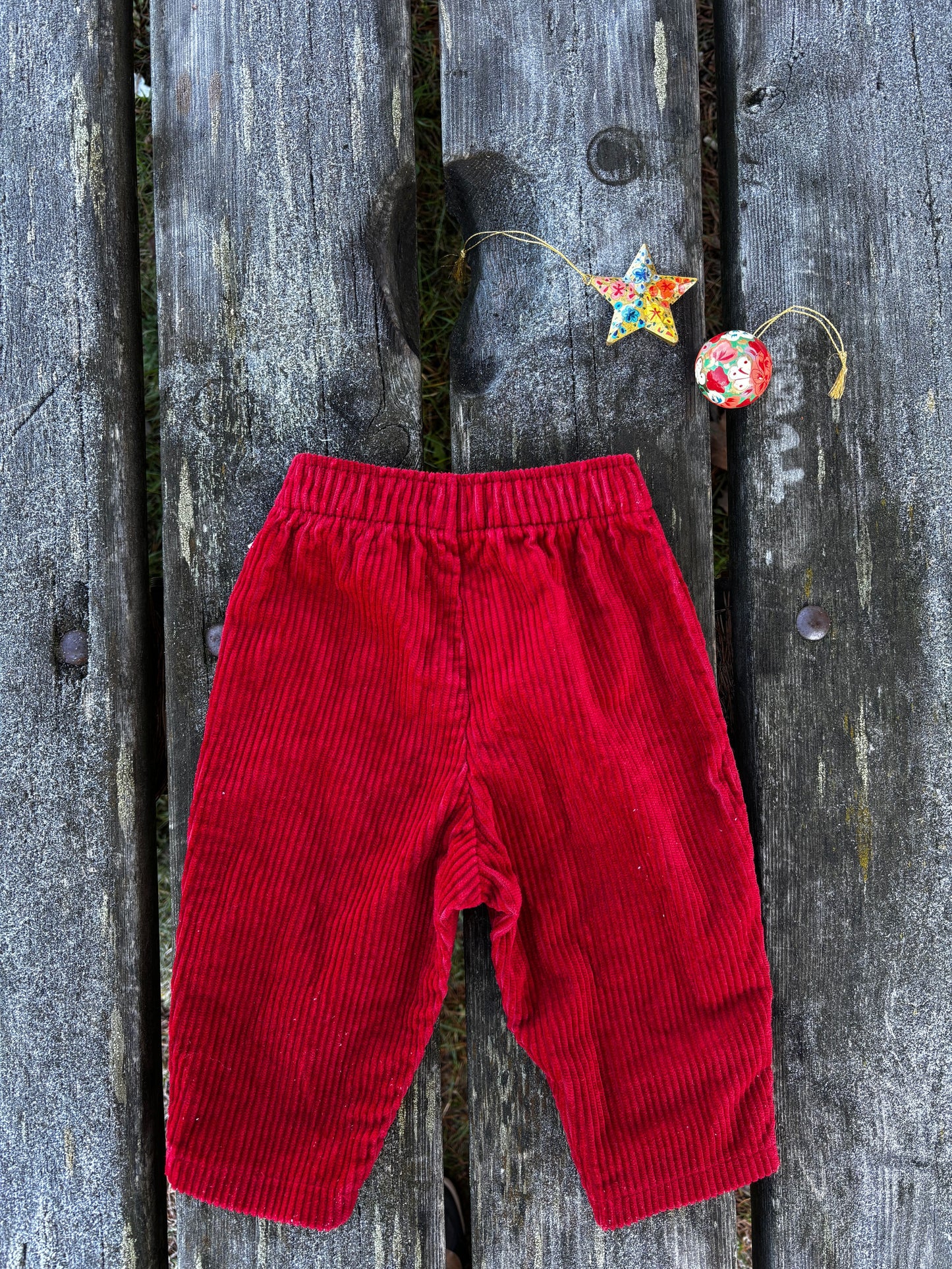 Red Corduroy Trousers Age 12 Months