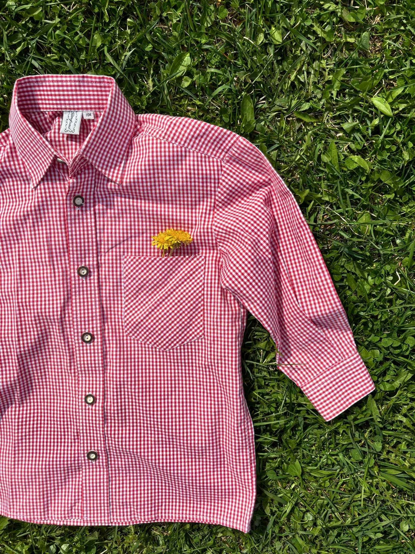 Gingham Shirt Age 3-4 Years
