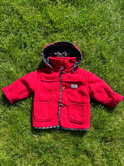 Red Duffle Coat Age 1 Year