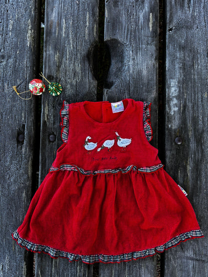 Goose Christmas Dress Age 9 Months