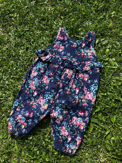 Flower Overall Age 4-6 Months