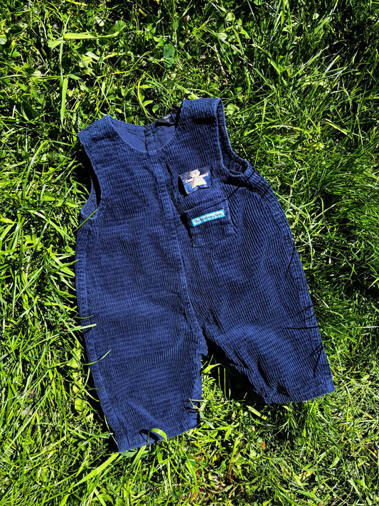 Blue Corduroy Overall Age 3-6 Months