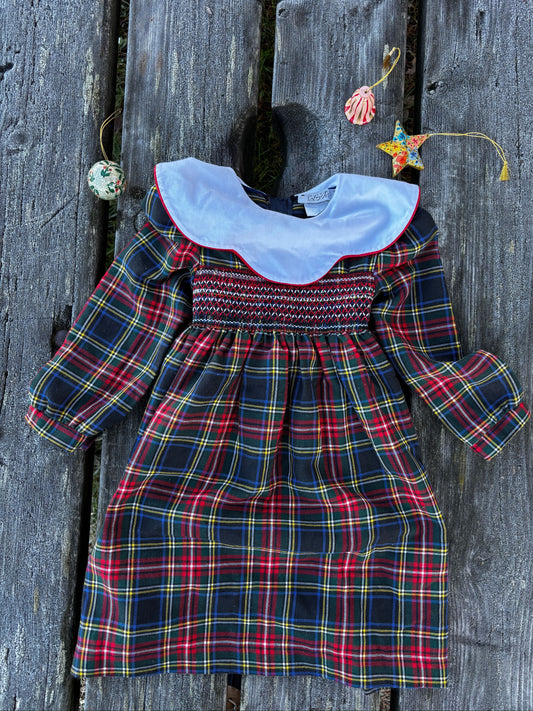 Tartan Christmas Dress Age 2-3 Years