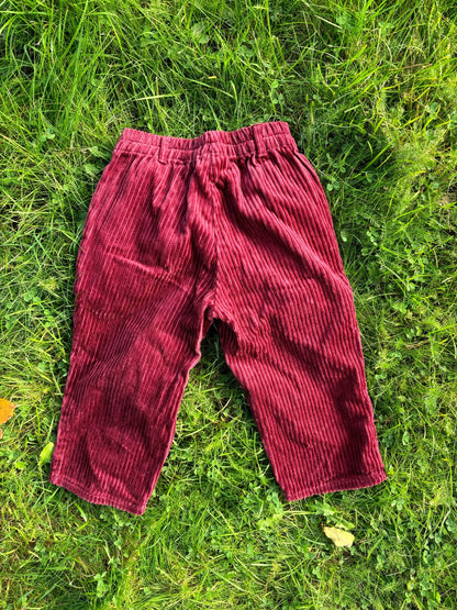 Burgundy Corduroy Trousers Age 2 Years