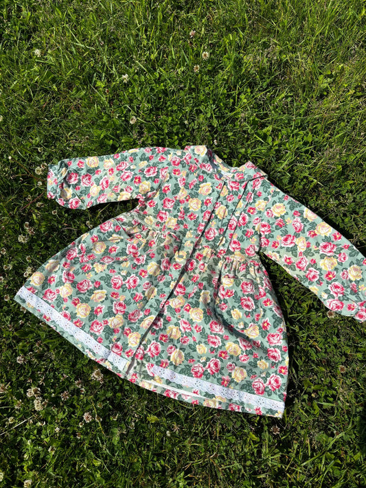 Corduroy Flower Dress Age 2-3 Years