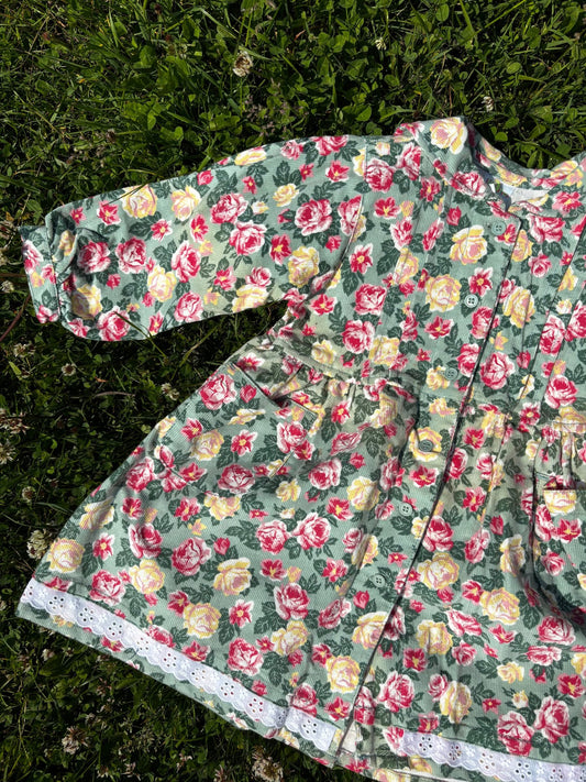 Corduroy Flower Dress Age 2-3 Years