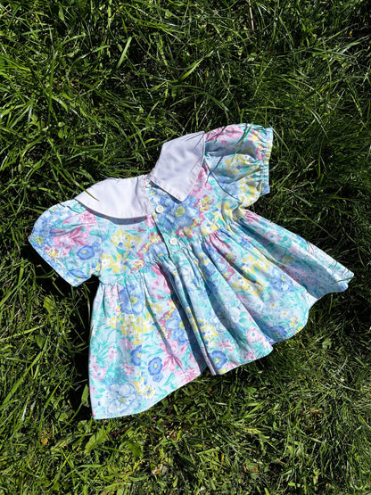 Pastel Flower Dress Age 6 Months