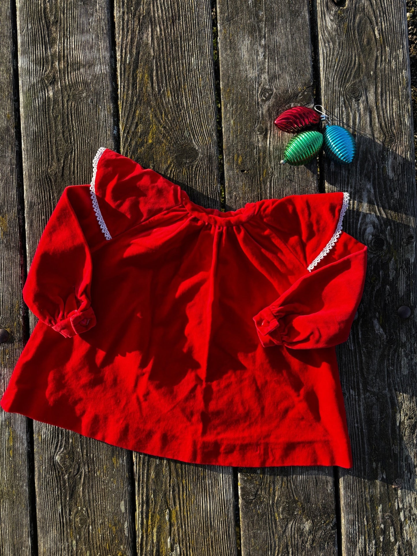 Red Velvet Christmas Dress Age 1 Year