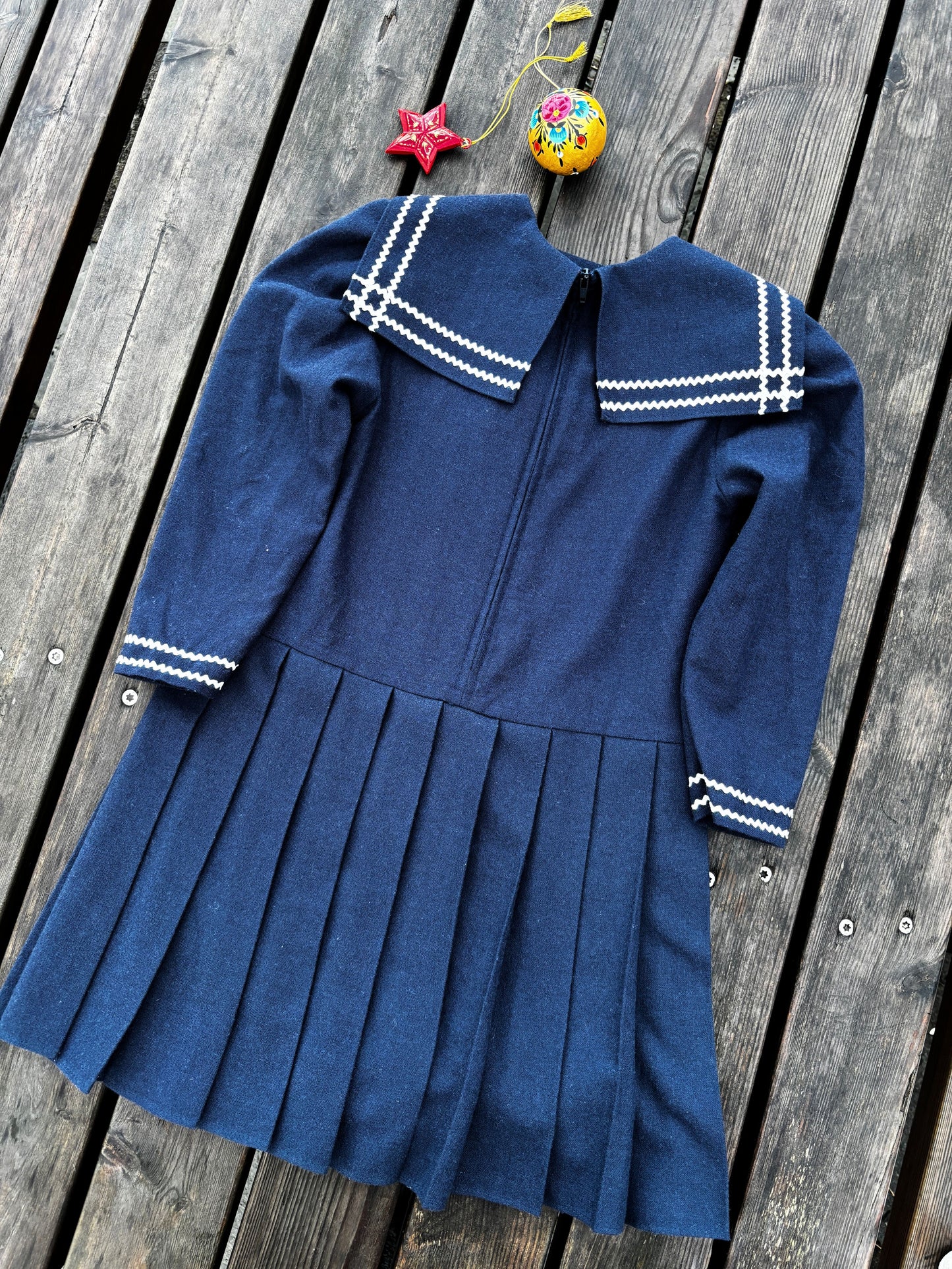 Wool Sailor Dress Age 5 Years