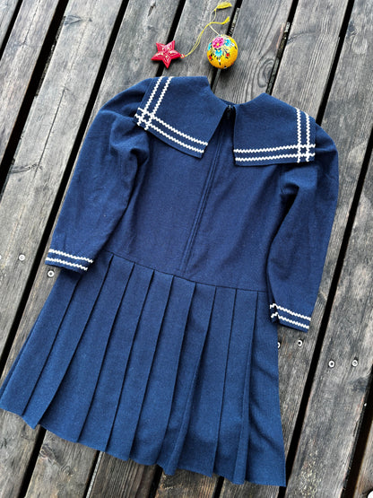 Wool Sailor Dress Age 5 Years