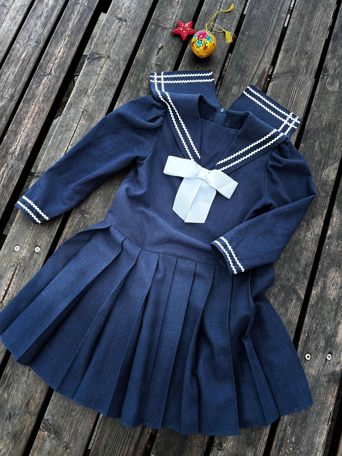 Wool Sailor Dress Age 5 Years