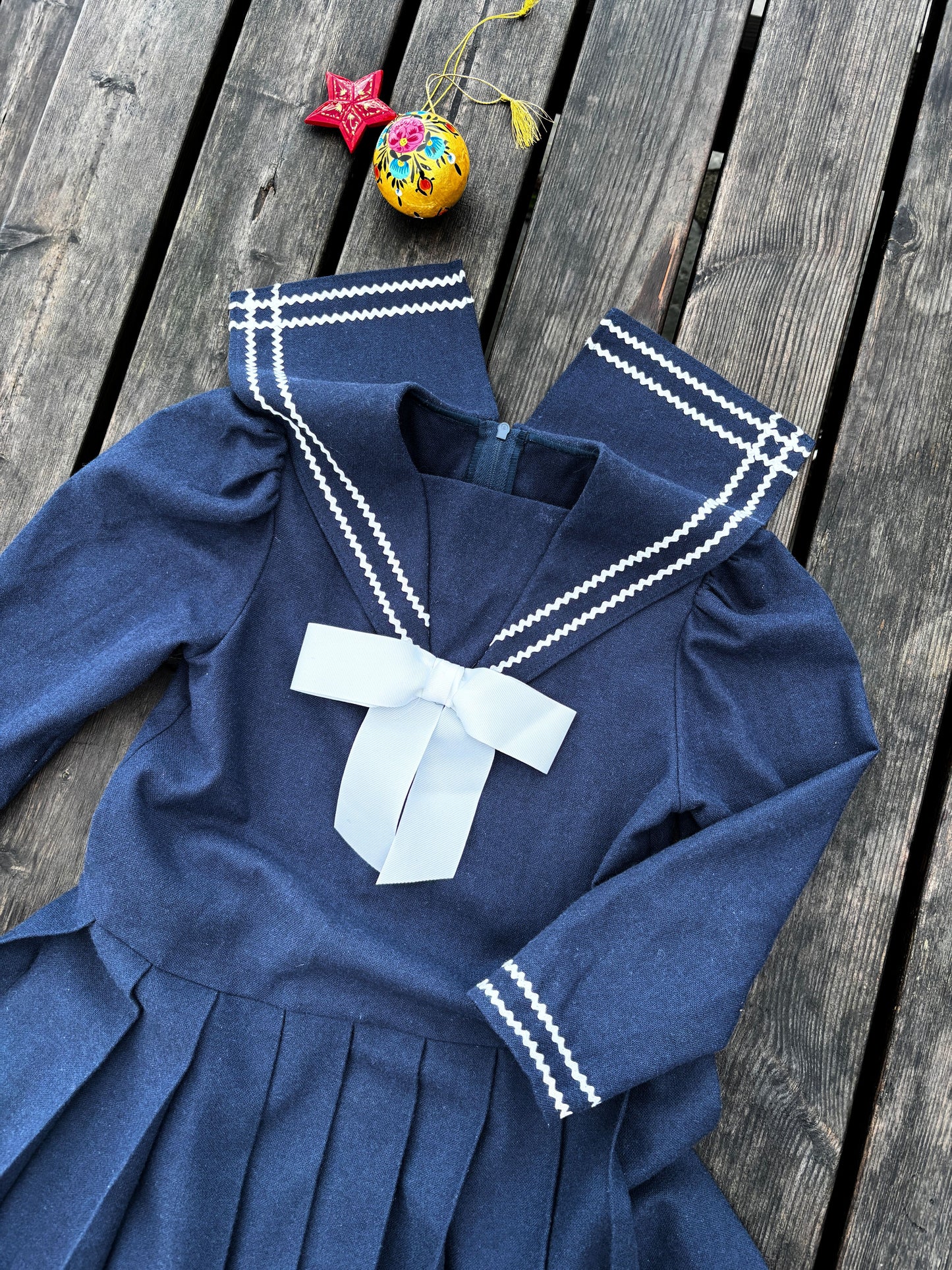 Wool Sailor Dress Age 5 Years