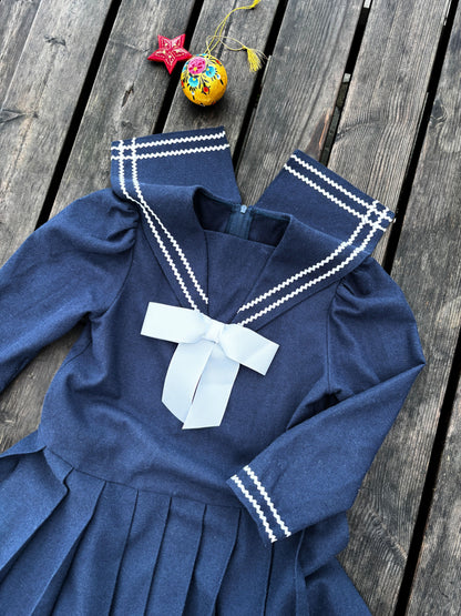 Wool Sailor Dress Age 5 Years