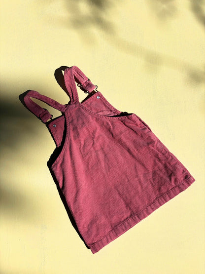 Pink Corduroy Dress Age 3-4 Years