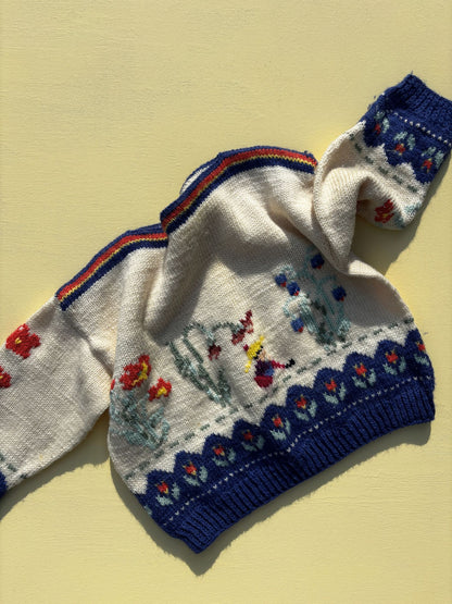 Hand knitted Sweater Age 6-8 Years