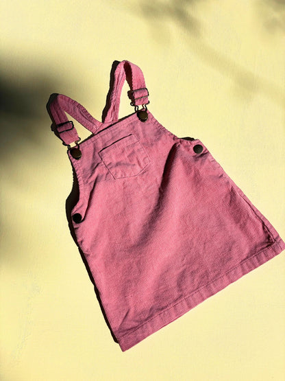 Pink Corduroy Dress Age 3-4 Years
