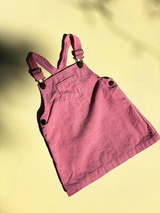Pink Corduroy Dress Age 3-4 Years
