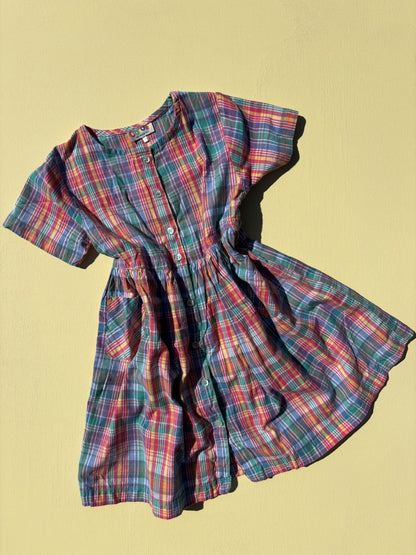 Checkered Dress Age 3-4 Years