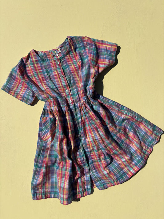 Checkered Dress Age 3-4 Years