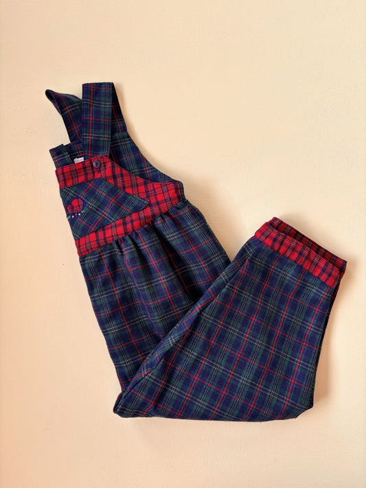 Tartan Overalls Age 2-3 Years