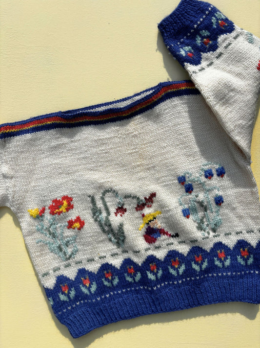 Hand knitted Sweater Age 6-8 Years