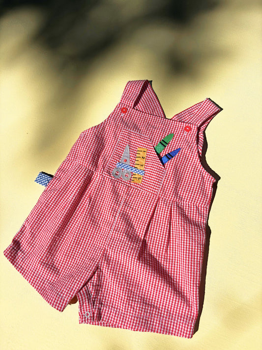 Gingham Romper Age 2-3 Years