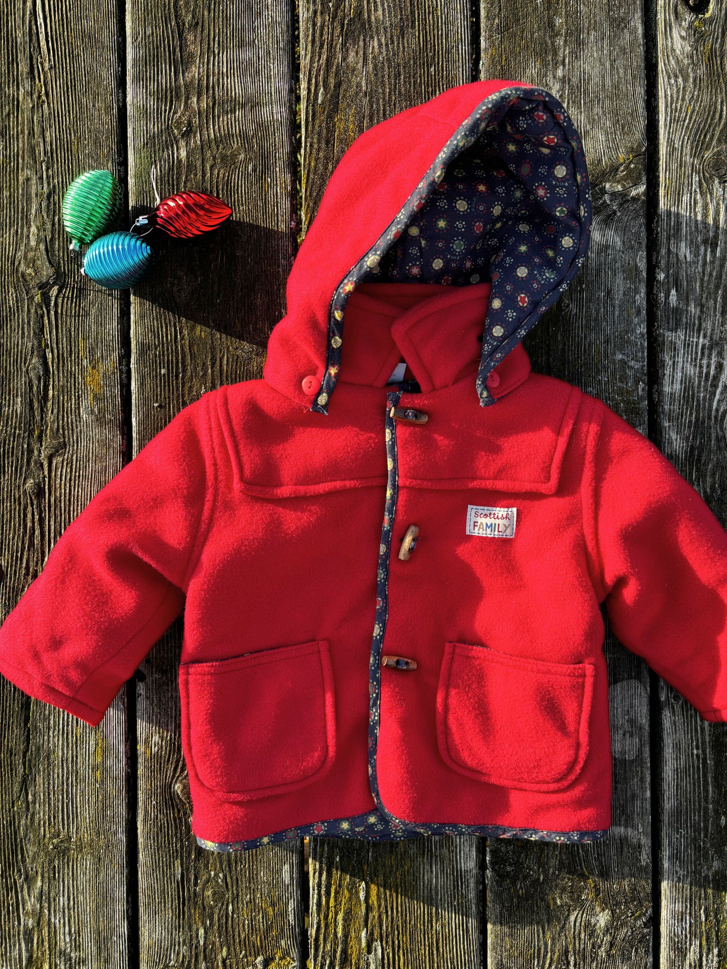 Red Duffle Coat Age 1-2 Year