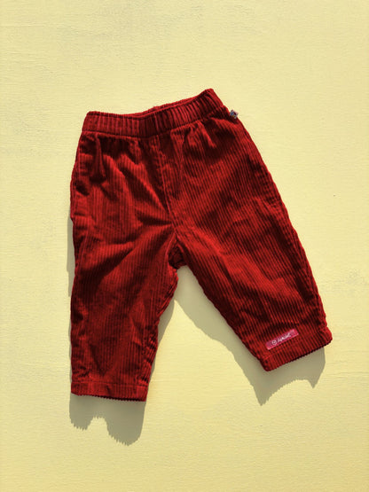 Red Corduroy Trousers Age 12 Months